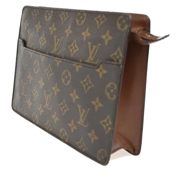 LOUIS VUITTON Pochette Homme Clutch Hand Bag Monogram Leather BN M51795 66KB156 - Picture 2 of 14